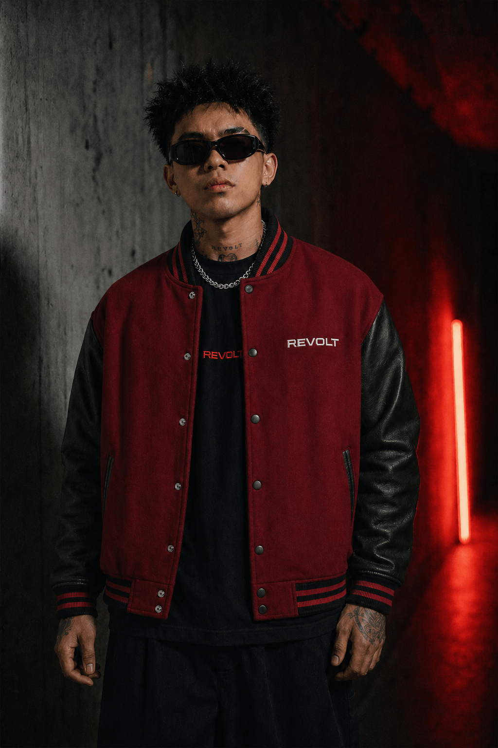 REVOLT Varsity Jacket view 3
