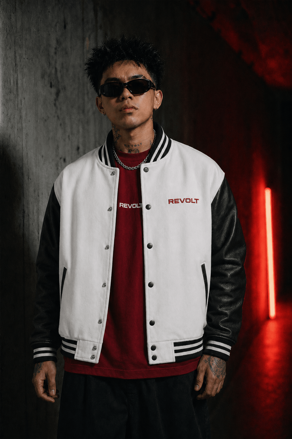 REVOLT Varsity Jacket view 2